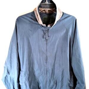 Vintage Weatherproof Garment Company Jacket Men's Large Bomber Green Poly/Nylon